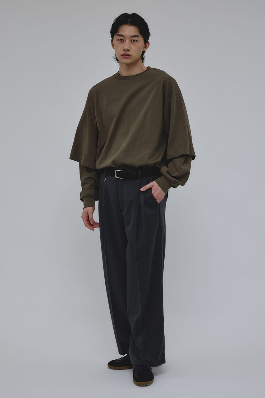 レイヤードロングスリーブT KHA M