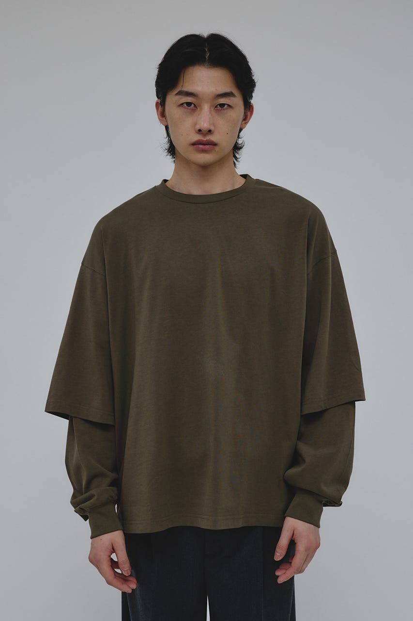 レイヤードロングスリーブT KHA M