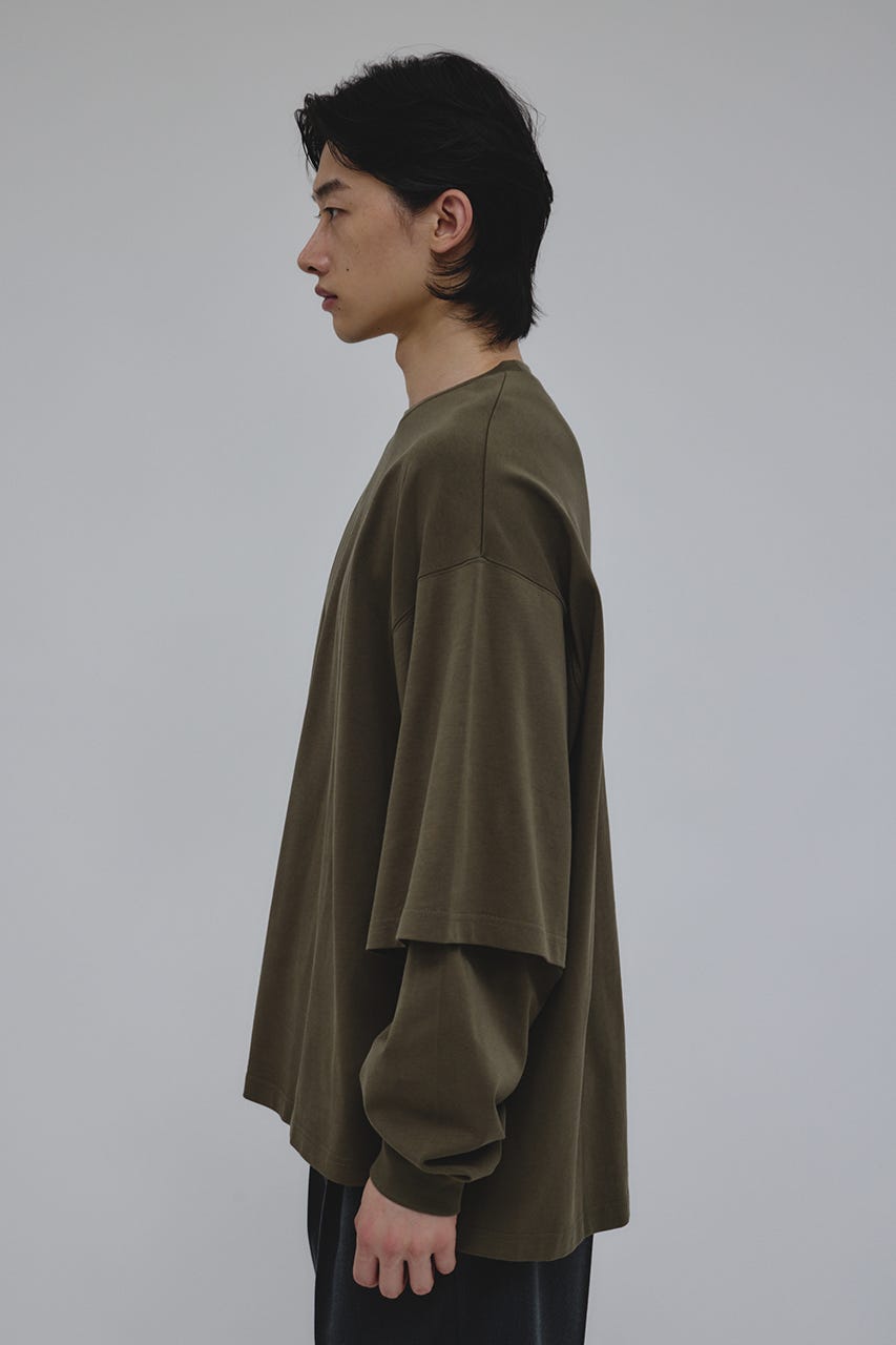 レイヤードロングスリーブT KHA M