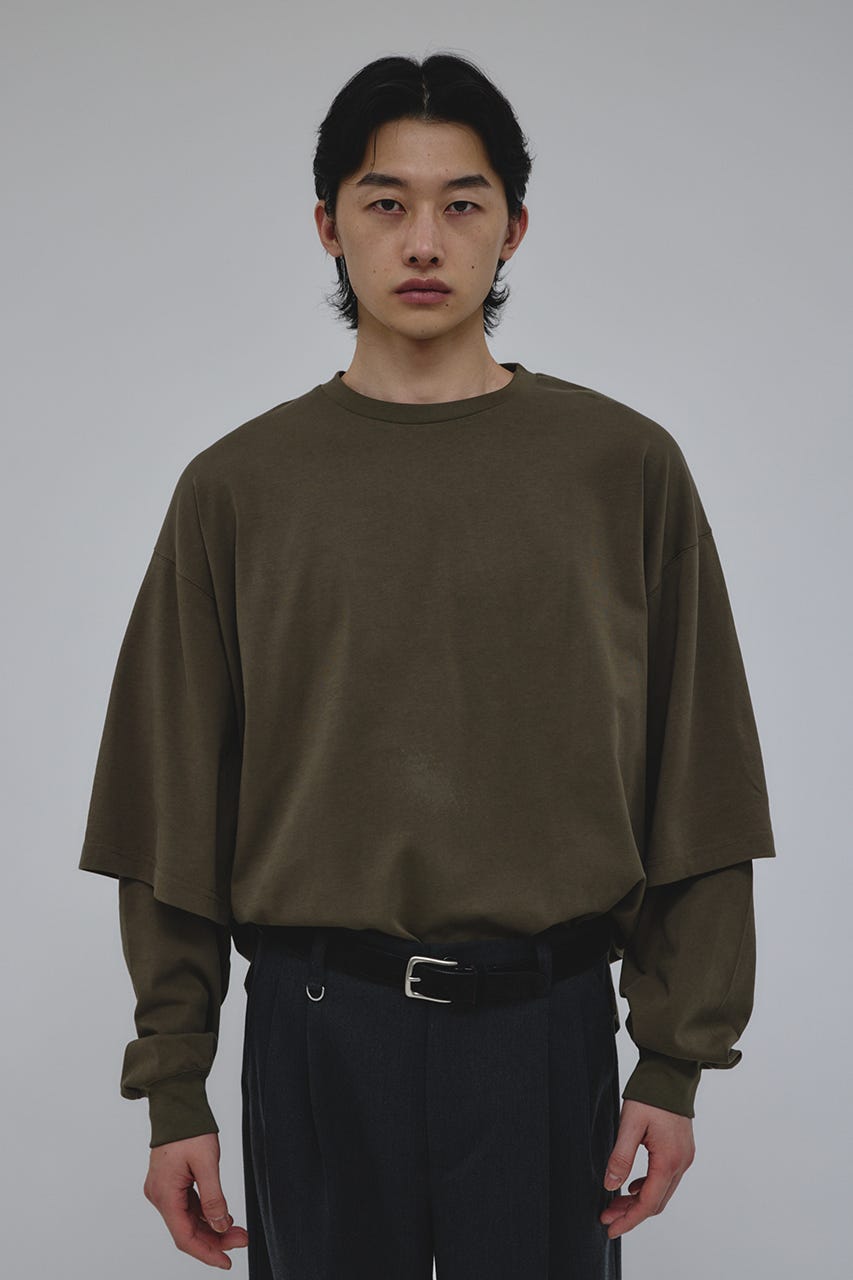 レイヤードロングスリーブT KHA M