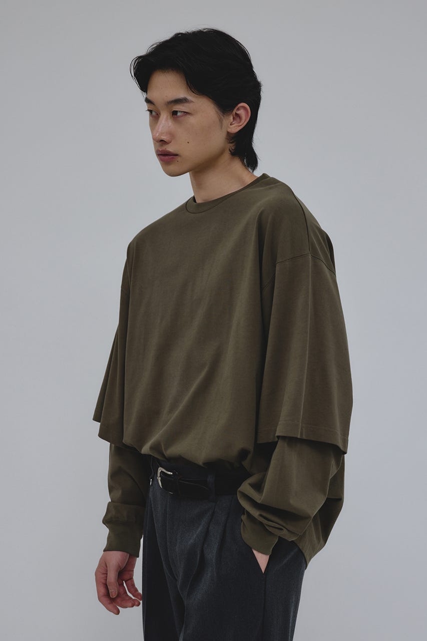 レイヤードロングスリーブT KHA M