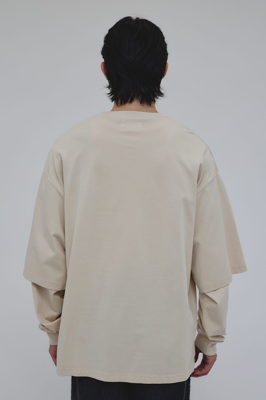レイヤードロングスリーブT L/BEG L