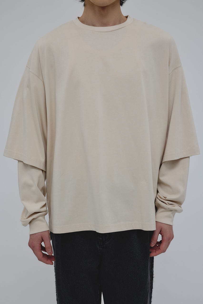 レイヤードロングスリーブT L/BEG L