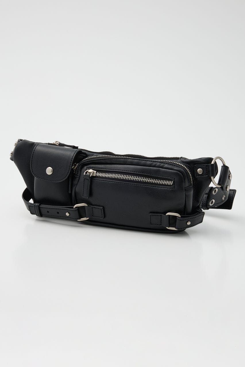 RING WAIST POUCH ベルト BLK FREE