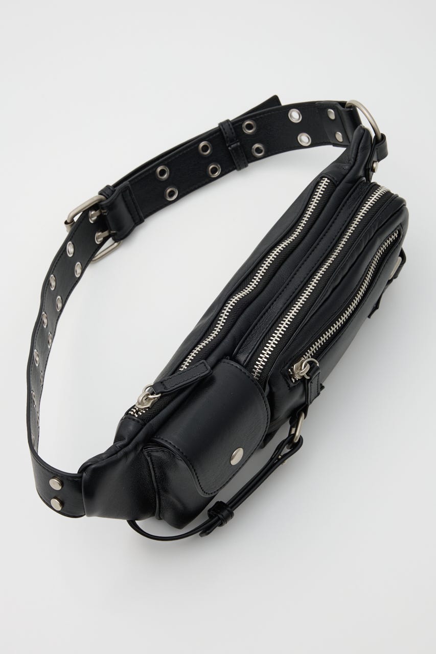 RING WAIST POUCH ベルト BLK FREE