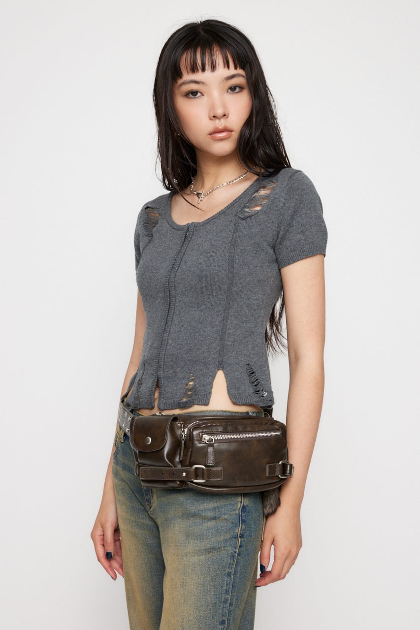 RING WAIST POUCH ベルト BRN FREE