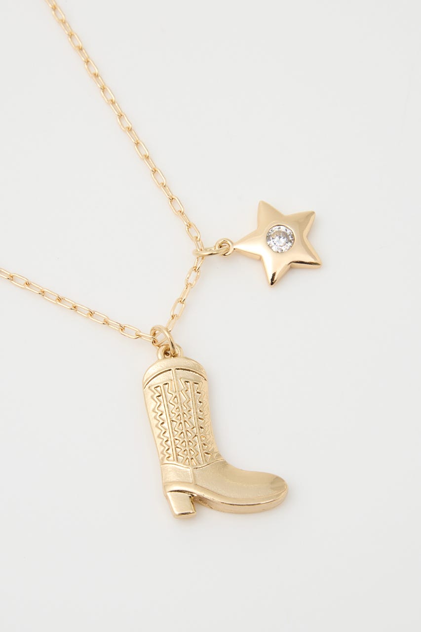 WESTERN  BOOTS MOTIF ネックレス GLD FREE