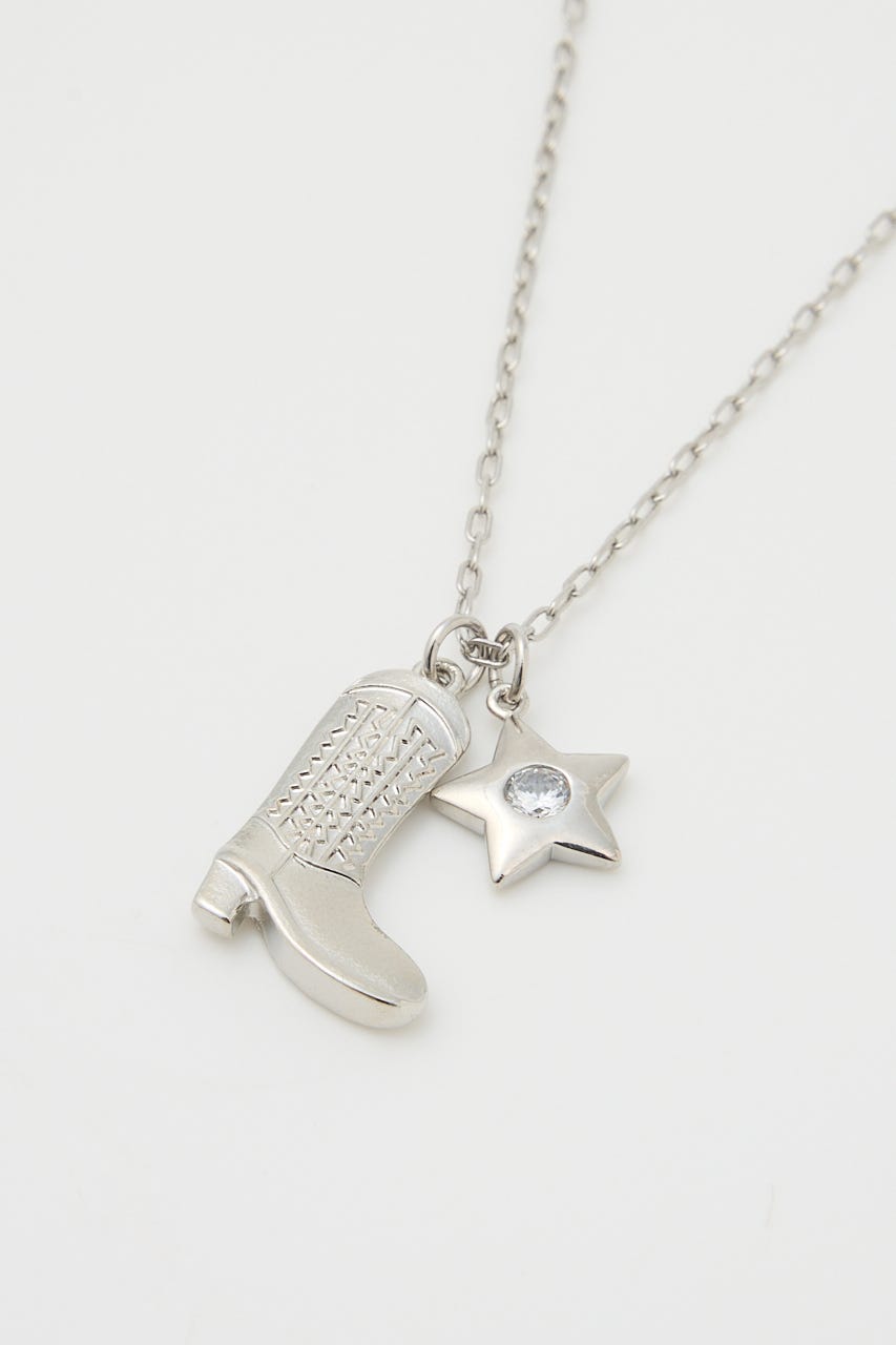 WESTERN  BOOTS MOTIF ネックレス SLV FREE