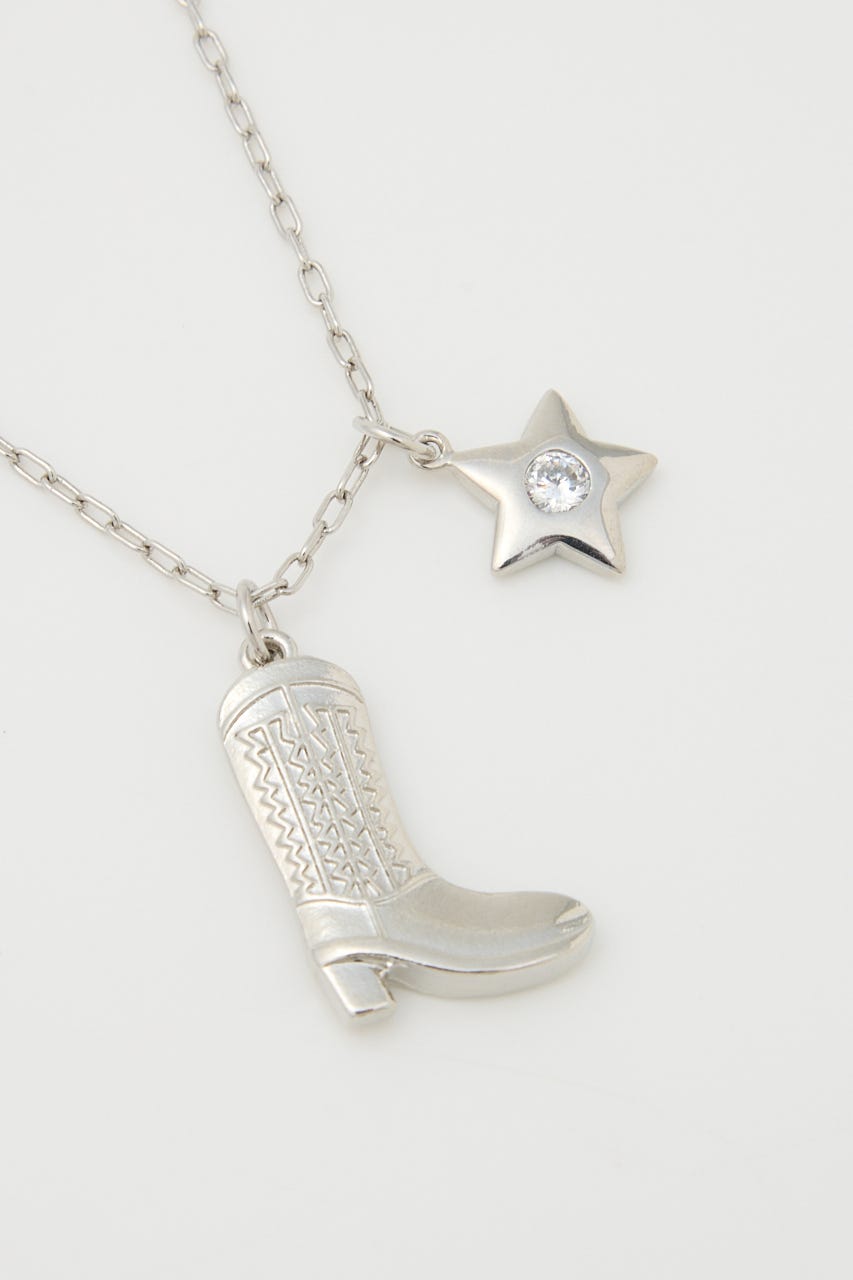 WESTERN  BOOTS MOTIF ネックレス SLV FREE