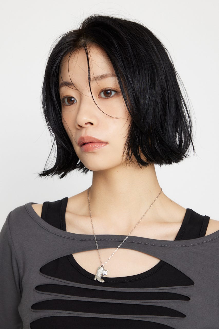 WESTERN  BOOTS MOTIF ネックレス SLV FREE