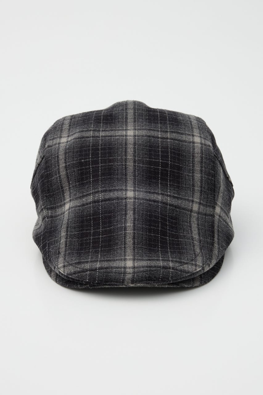 BRUSHED CHECK ハンチング BLK FREE