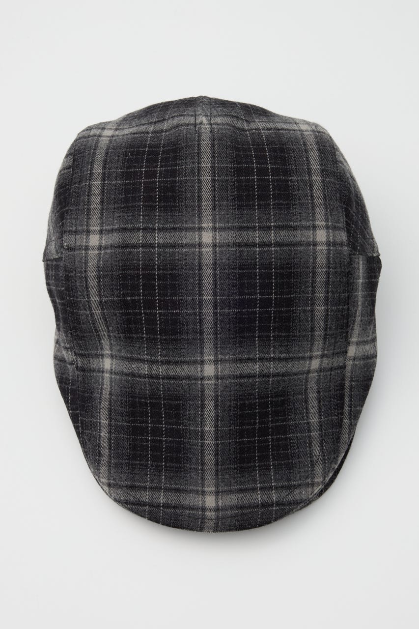 BRUSHED CHECK ハンチング BLK FREE