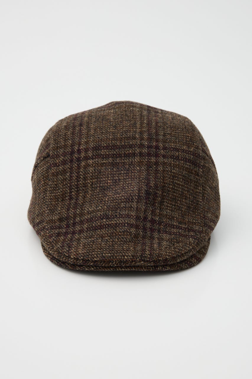 BRUSHED CHECK ハンチング BRN FREE