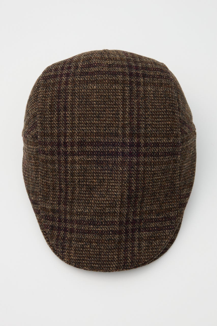 BRUSHED CHECK ハンチング BRN FREE