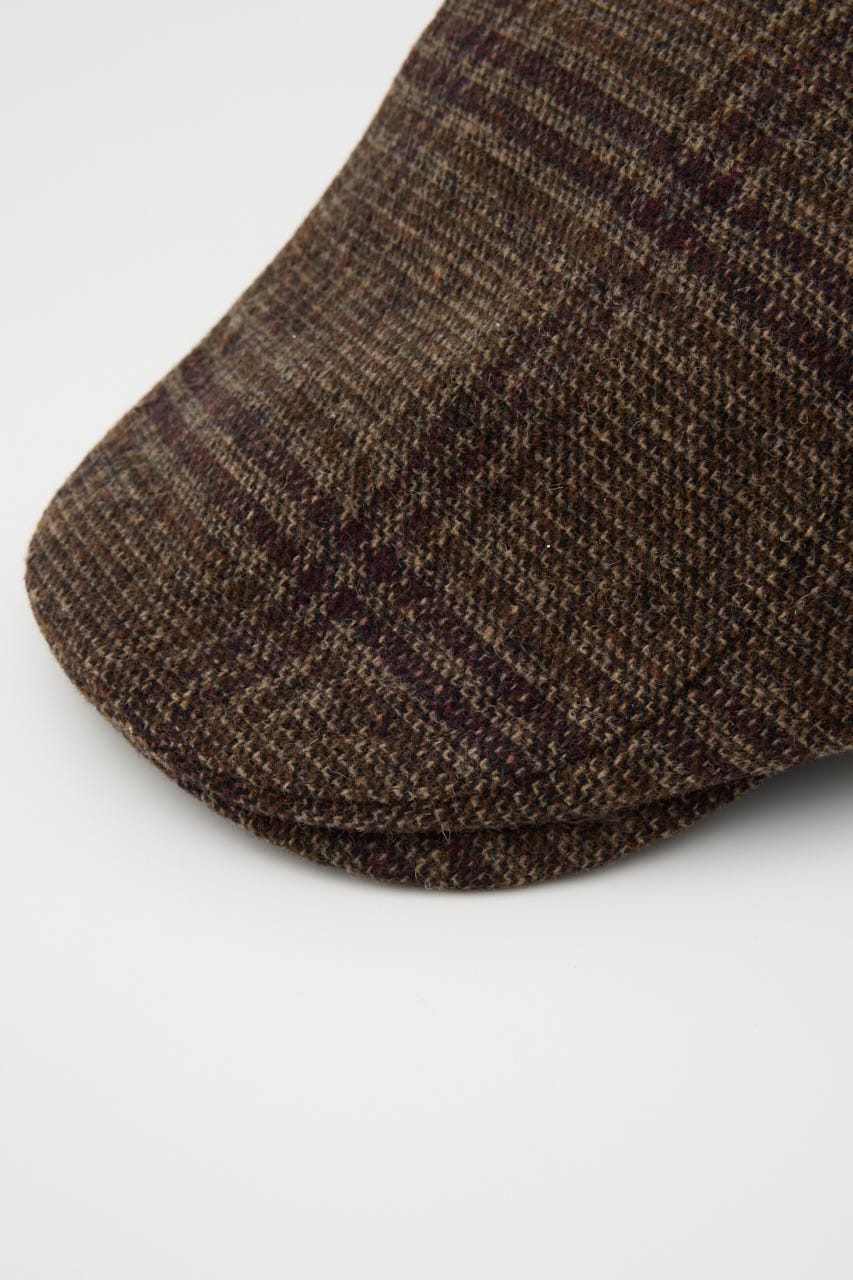 BRUSHED CHECK ハンチング BRN FREE
