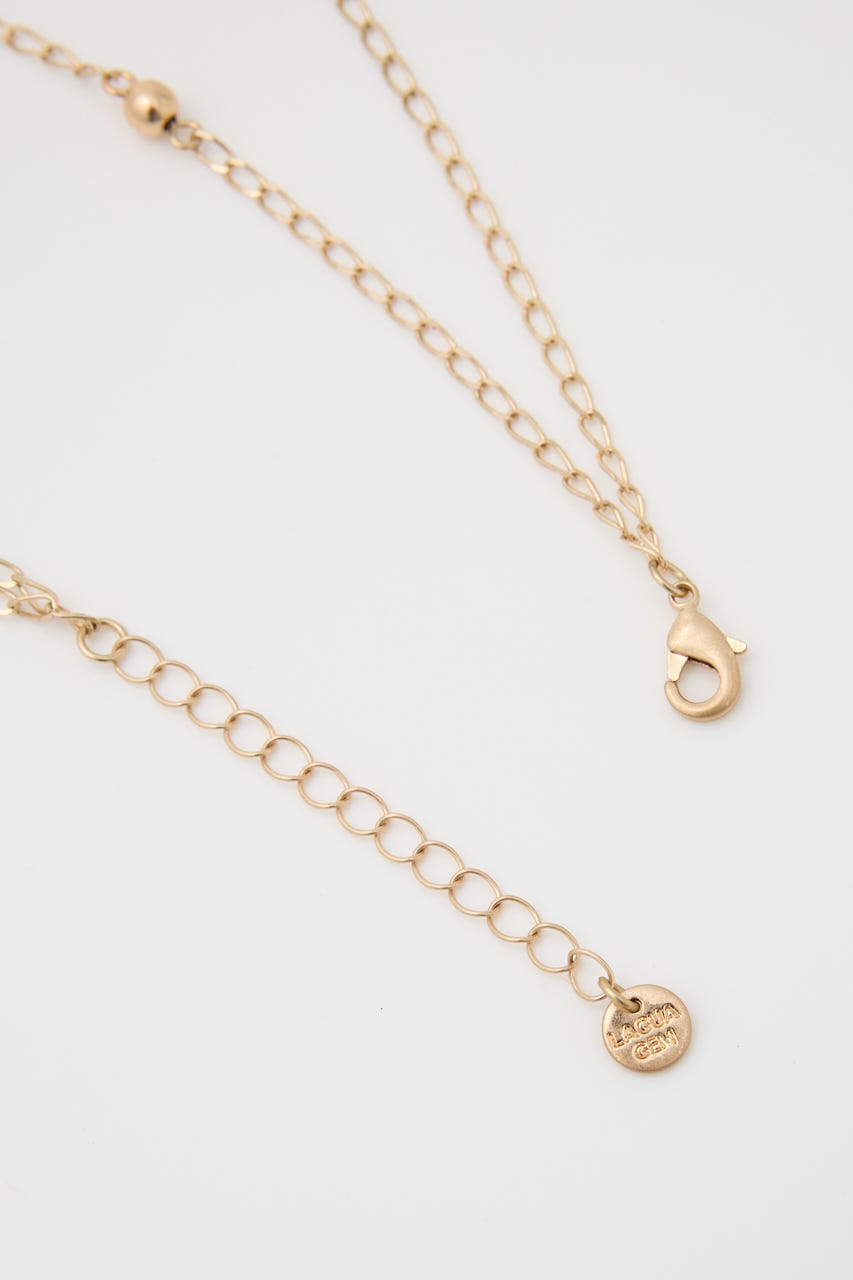 METAL BALL CHAIN ネックレス GLD FREE