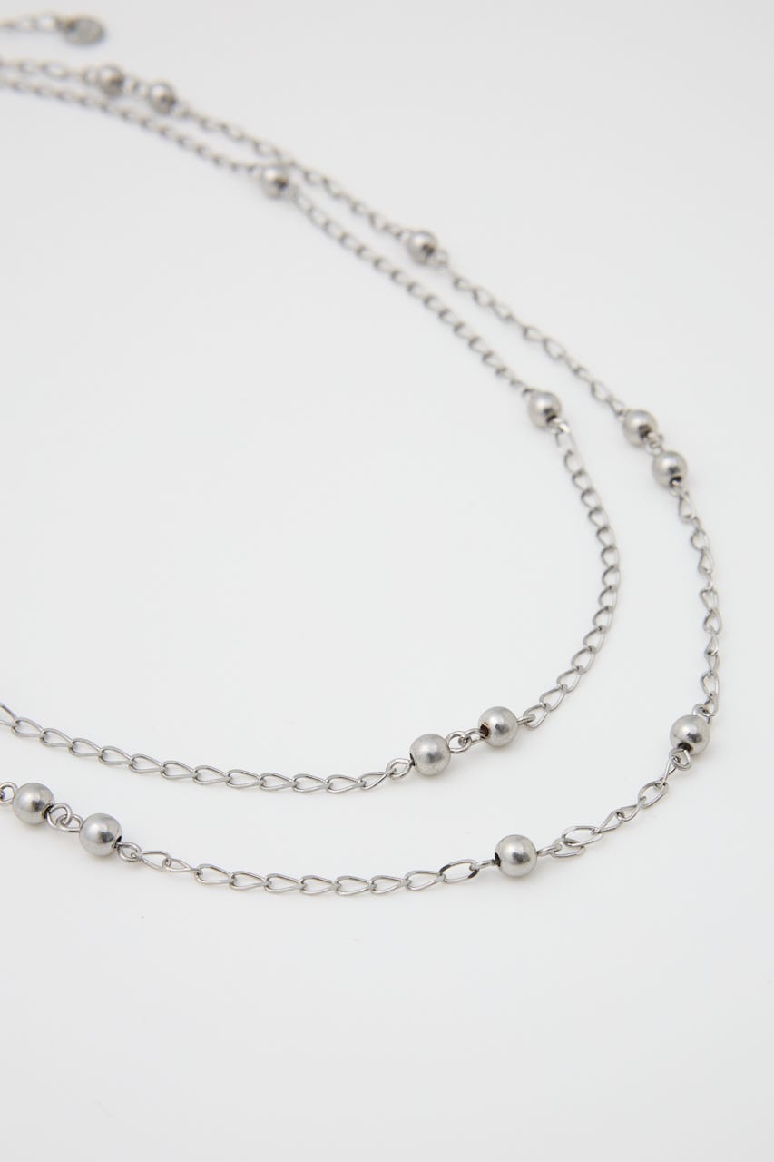 METAL BALL CHAIN ネックレス SLV FREE