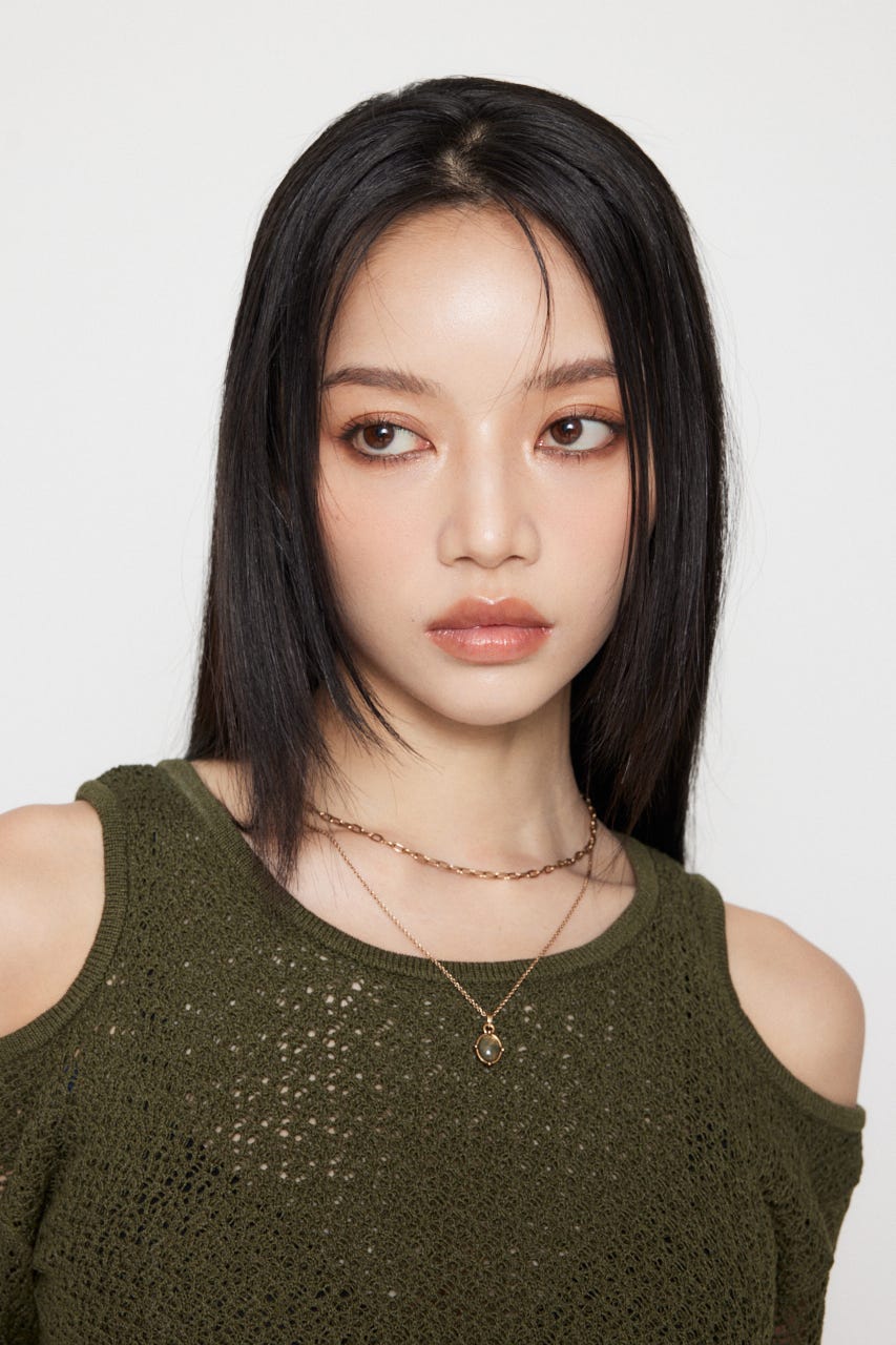 VINTAGE STONE SET ネックレス GLD FREE