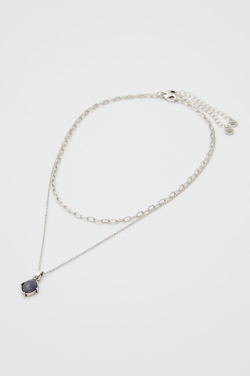VINTAGE STONE SET ネックレス SLV FREE