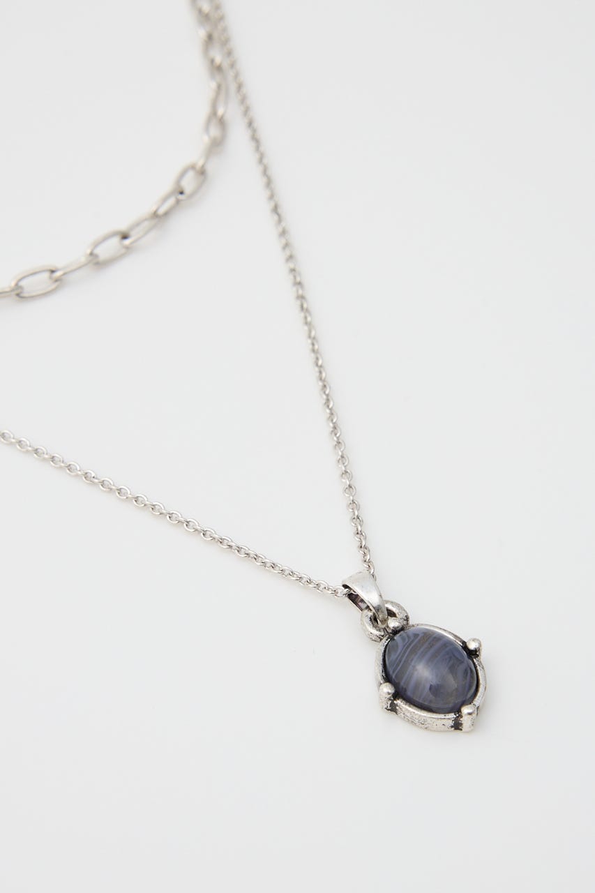 VINTAGE STONE SET ネックレス SLV FREE