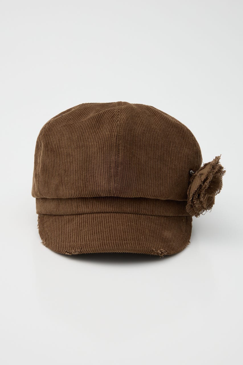 CORDUROY CORSAGE キャスケット BRN FREE
