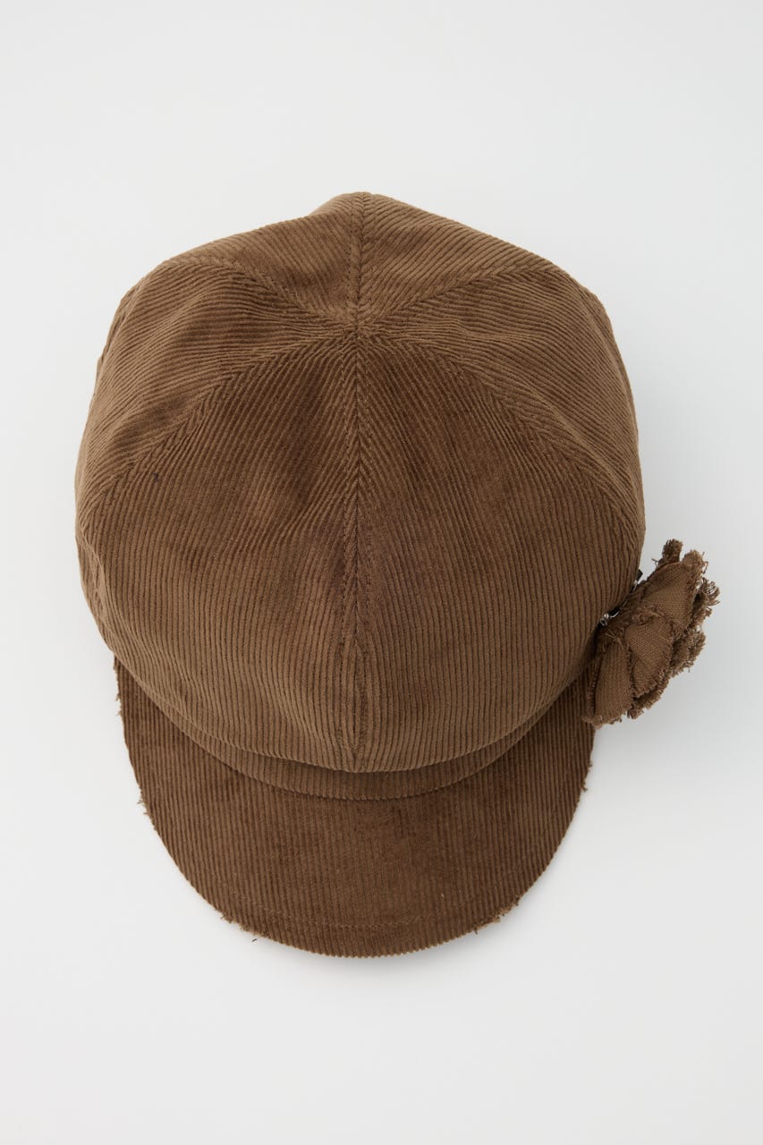 CORDUROY CORSAGE キャスケット BRN FREE
