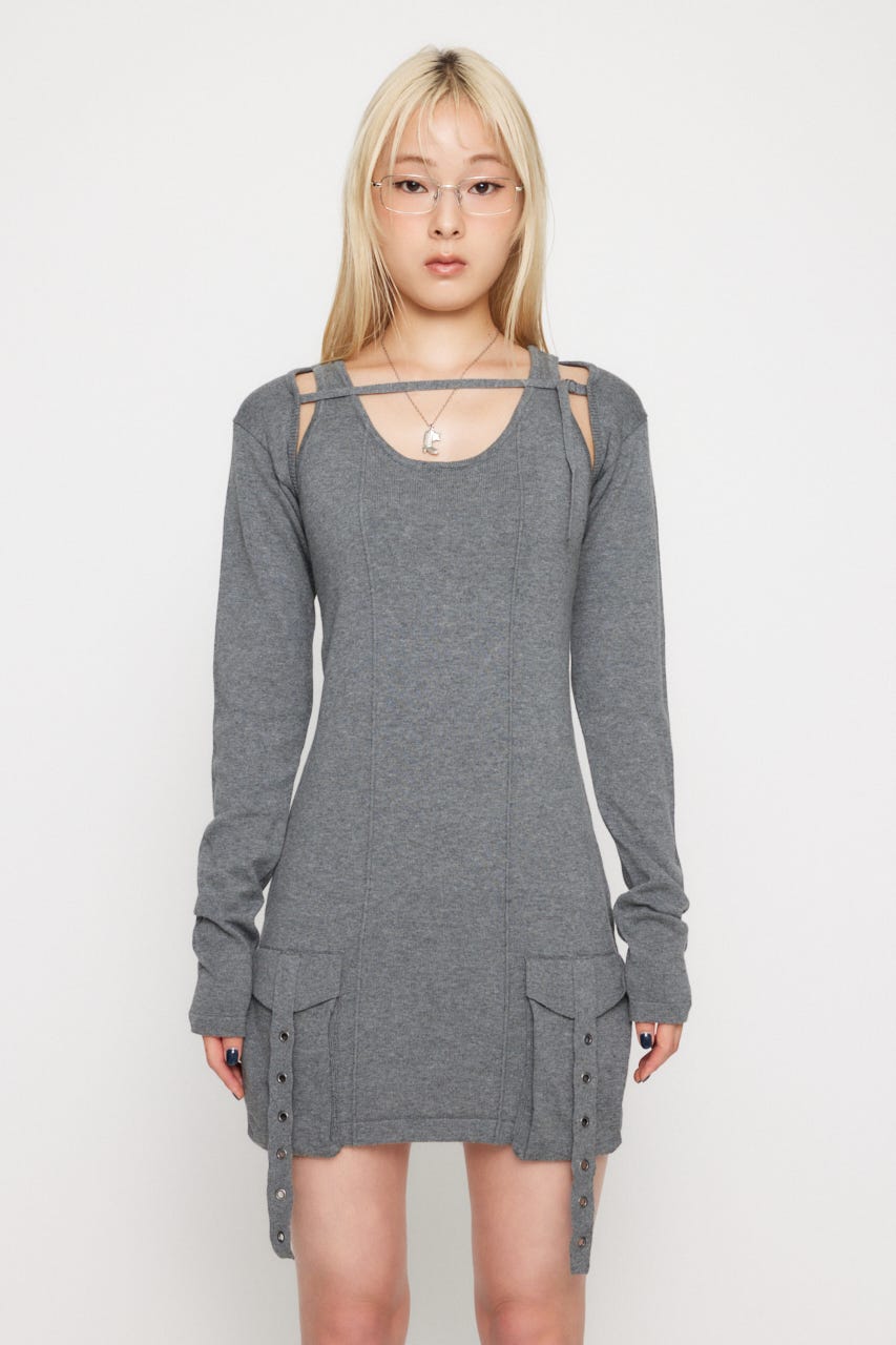 LAGUA GEM | POCKET LINE 2PIECE ワンピース (ワンピース(ミニ