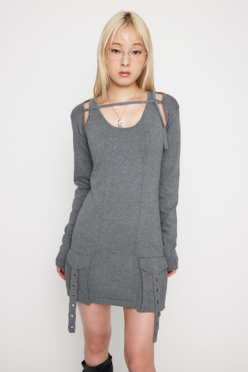 LAGUA GEM | POCKET LINE 2PIECE ワンピース (ワンピース(ミニ