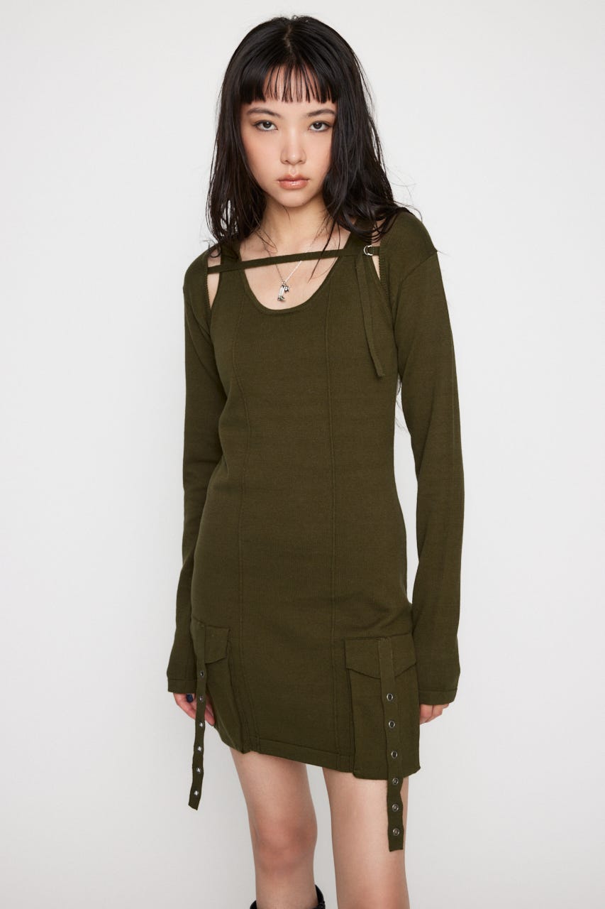 LAGUA GEM | POCKET LINE 2PIECE ワンピース (ワンピース(ミニ