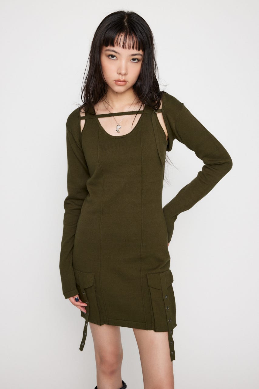 ワンピース　rieko sama LASUD｜サイドメッシュデニムワンピース | Rakuten Fashion(楽天