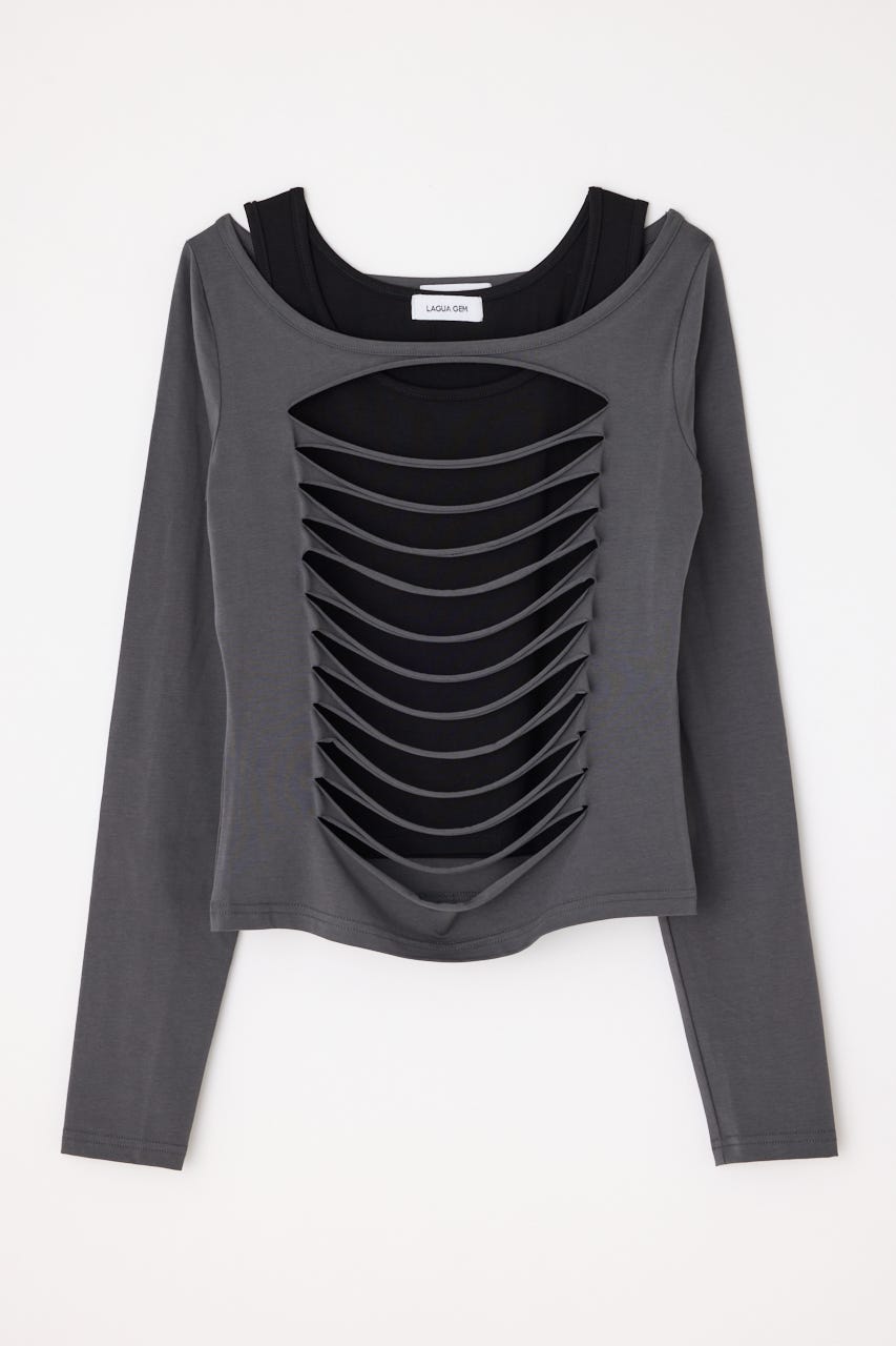 トップス leaelui LAGUA GEM | DRAPE HOODIE トップス (Tシャツ・カットソー(長袖