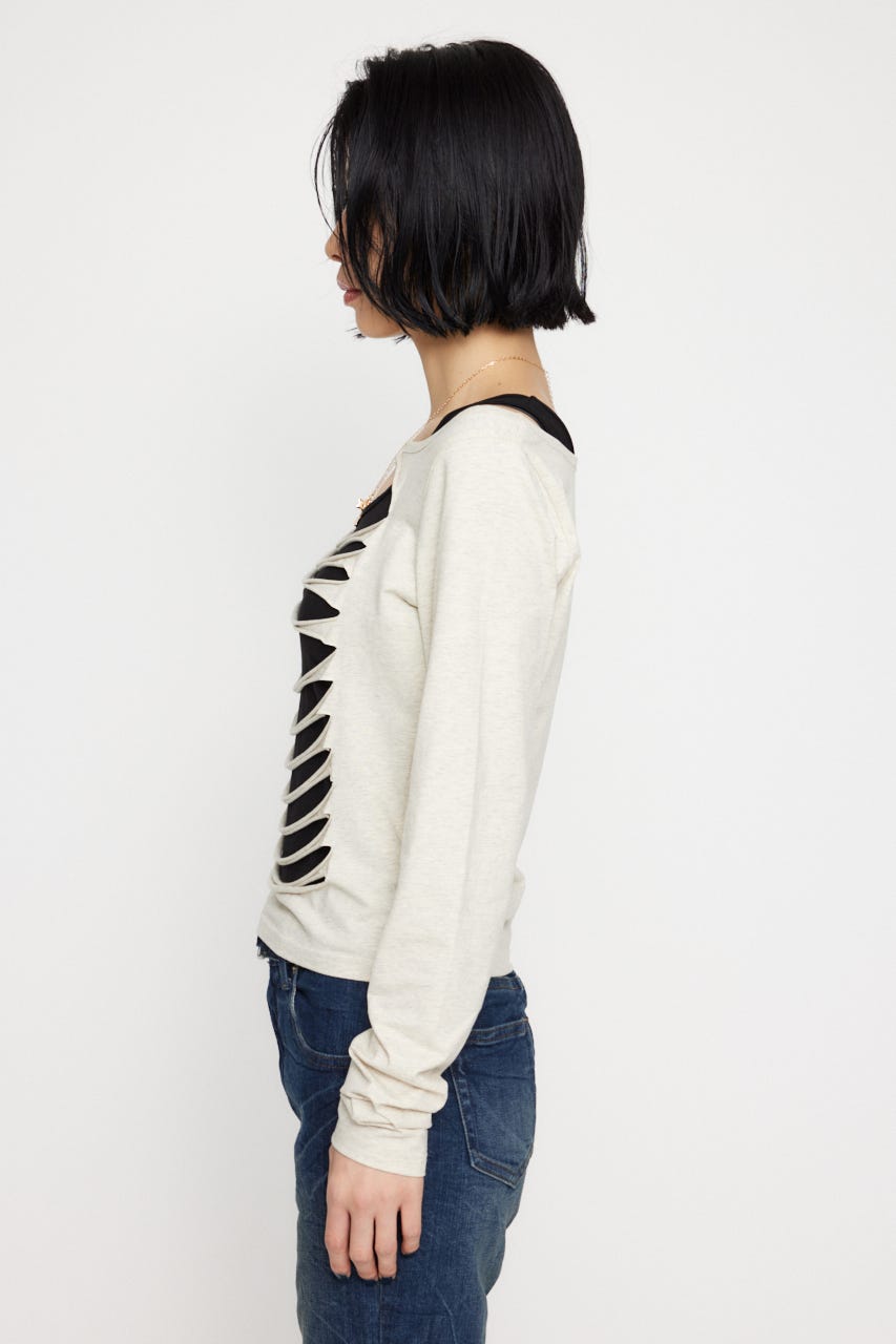 LAGUA GEM | CUTTING 2PIECE トップス (Tシャツ・カットソー