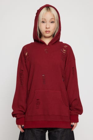 OVER CRASH HOODIE トップス