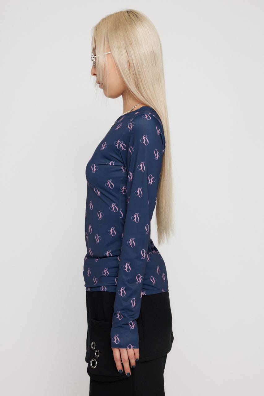 SEIRA×LAGUA SECOND SKIN TOPS グレー LAGUA GEM | SEIRA×LAGUA SECOND SKIN TOPS (Tシャツ