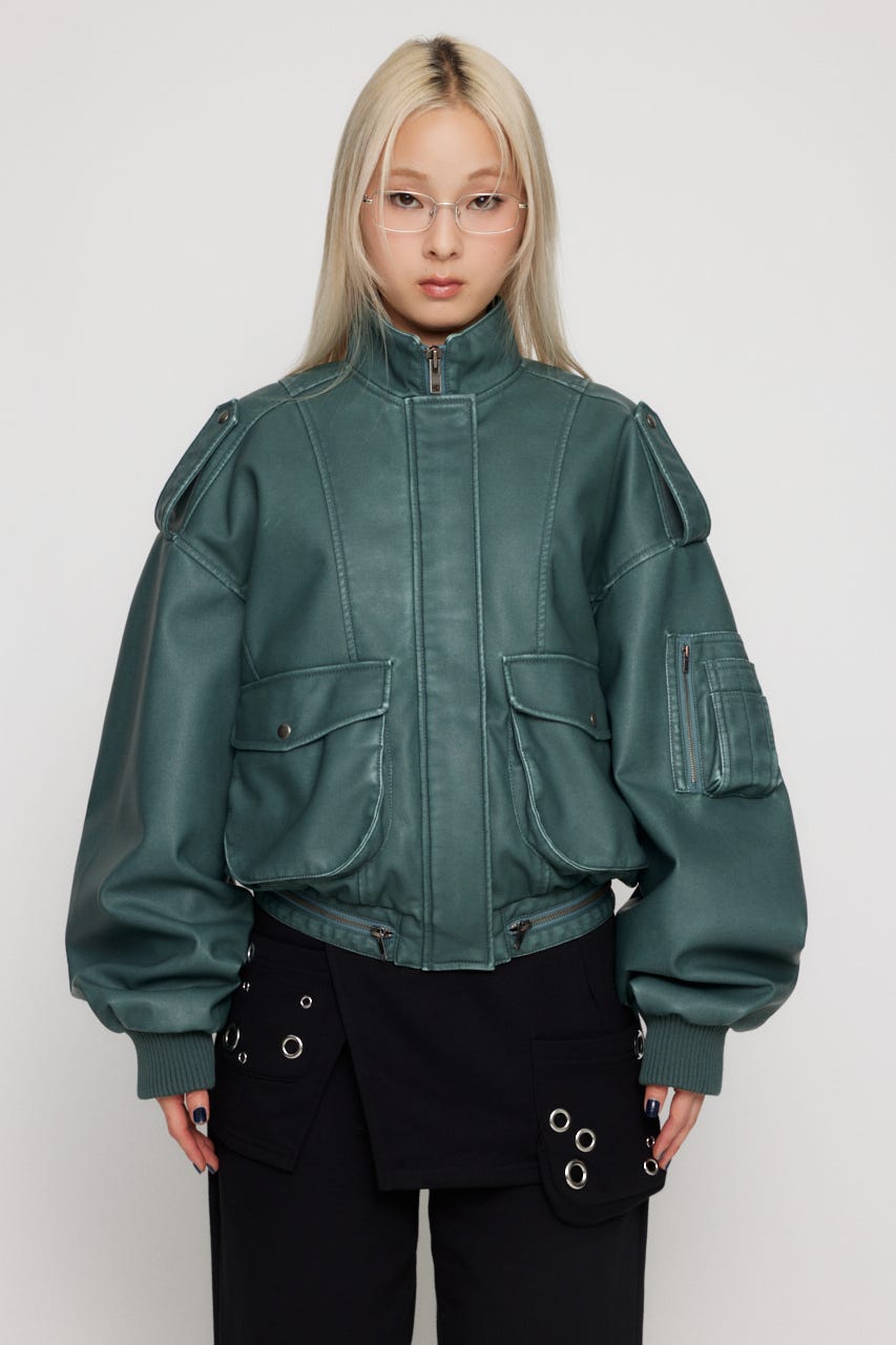 LAGUA GEM | SEIRA×LAGUA F/LEATHER JK (ジャケット ) |SHEL