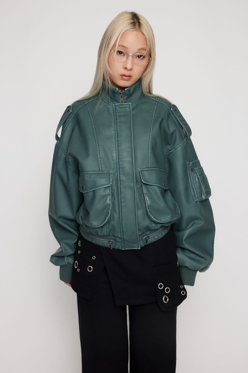 LAGUA GEM | SEIRA×LAGUA F/LEATHER JK (ジャケット ) |SHEL