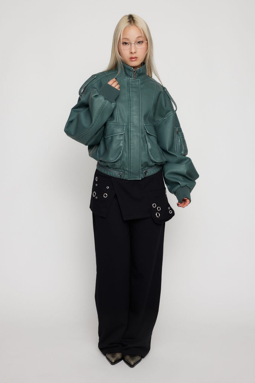 LAGUA GEM | SEIRA×LAGUA F/LEATHER JK (ジャケット ) |SHEL