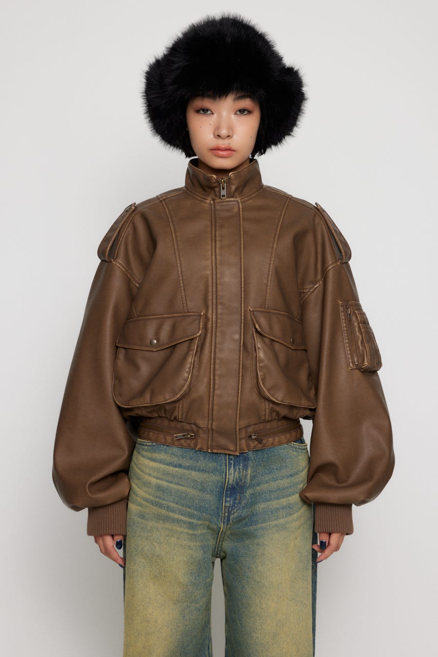 LAGUA GEM | SEIRA×LAGUA F/LEATHER JK (ジャケット ) |SHEL