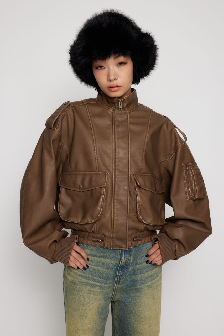 LAGUA GEM | SEIRA×LAGUA F/LEATHER JK (ジャケット ) |SHEL