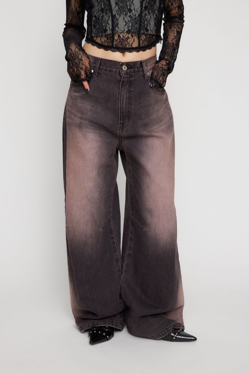 LAGUA×SEIRA デニム LAGUA GEM | SEIRA×LAGUA TUCK WASH DENIM (ストレート ) |SHEL