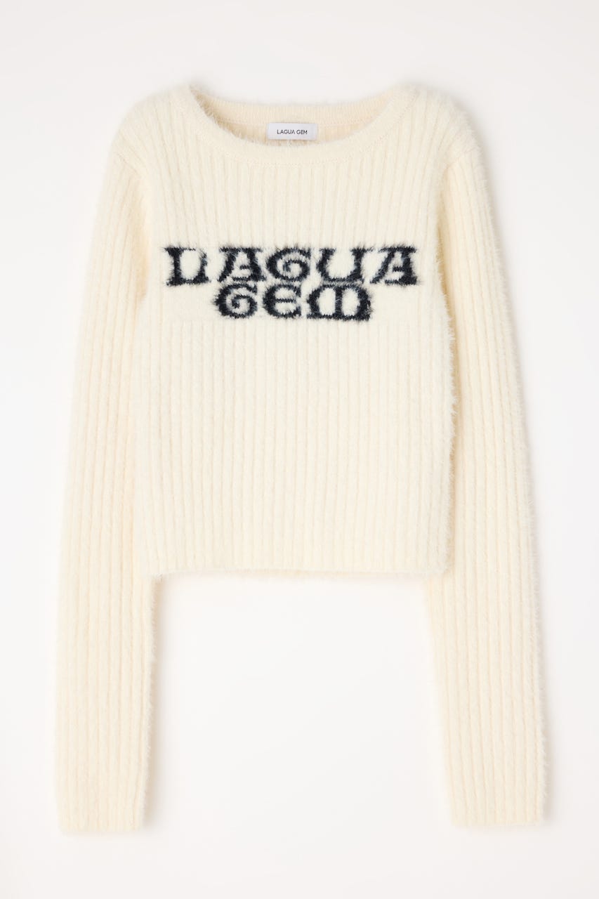 LAGUA GEM | 【ノベルティ】LIMITED LOGO SHAGGY KNIT KHA (その他 