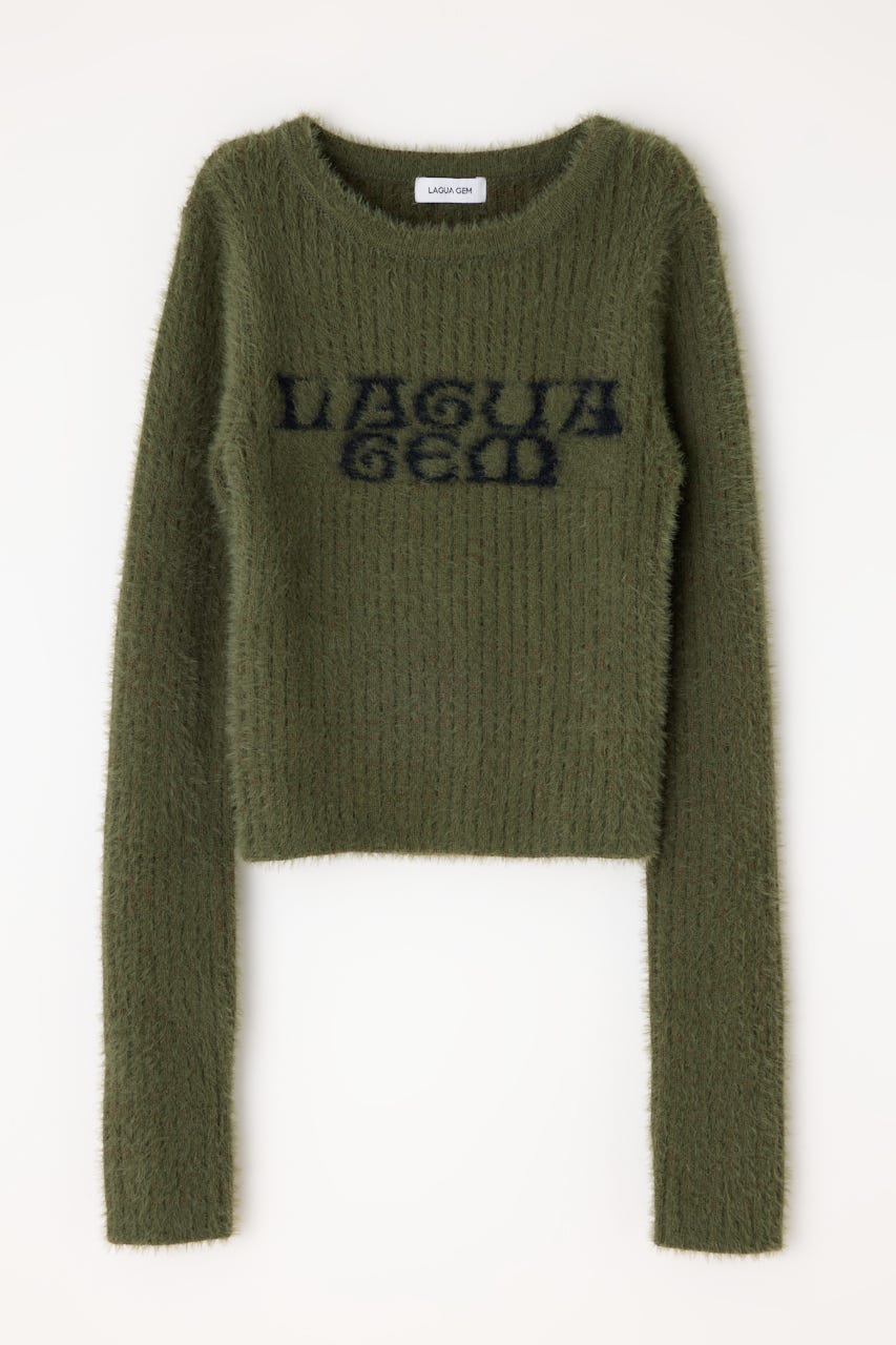 LAGUA GEM | 【ノベルティ】LIMITED LOGO SHAGGY KNIT KHA (その他