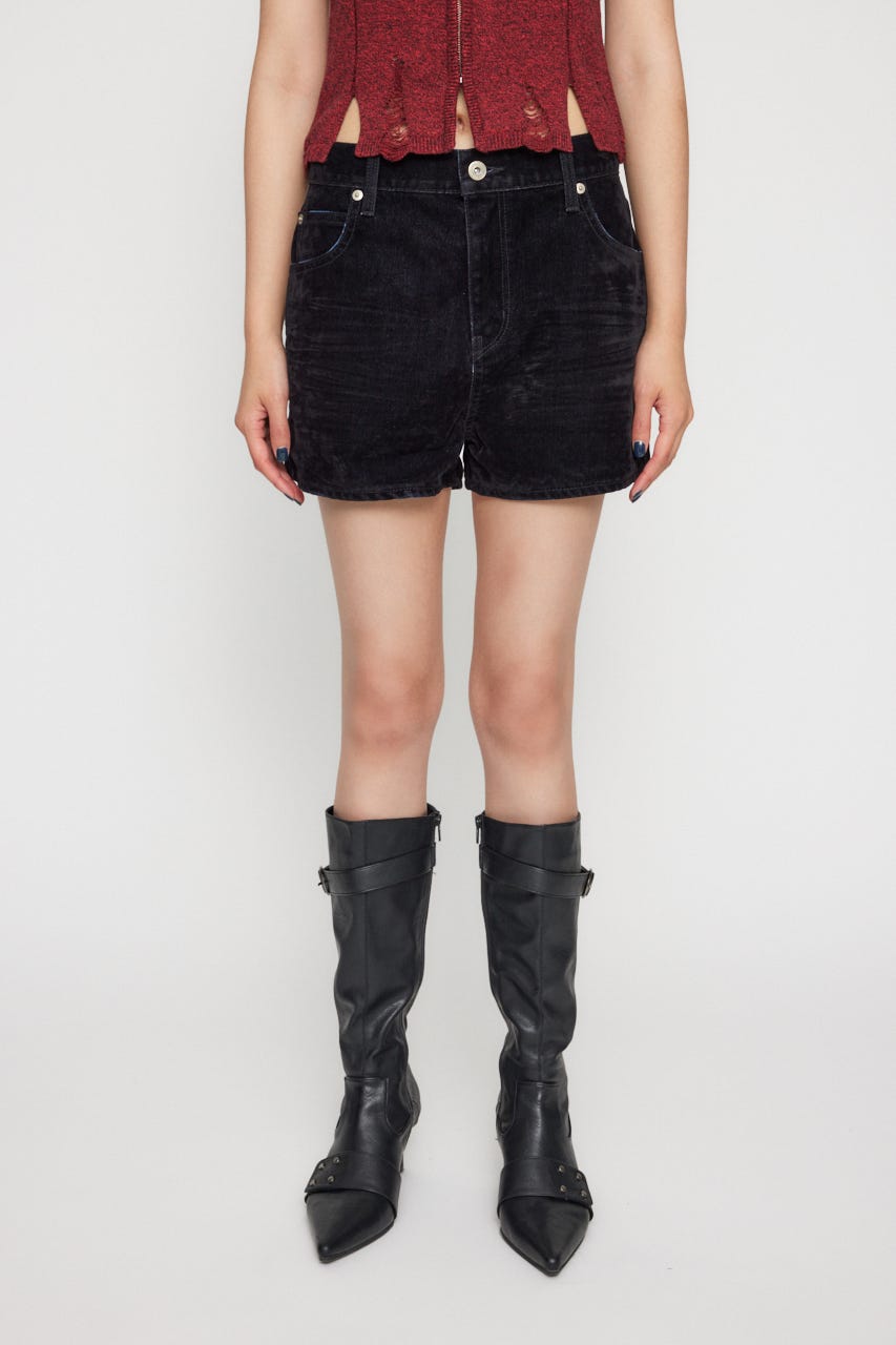 レア【完売】LAGUA GEM RIB KNIT ショートパンツ Sサイズ LAGUA GEM | RIB KNIT ショートパンツ (ショートパンツ ) |SHEL