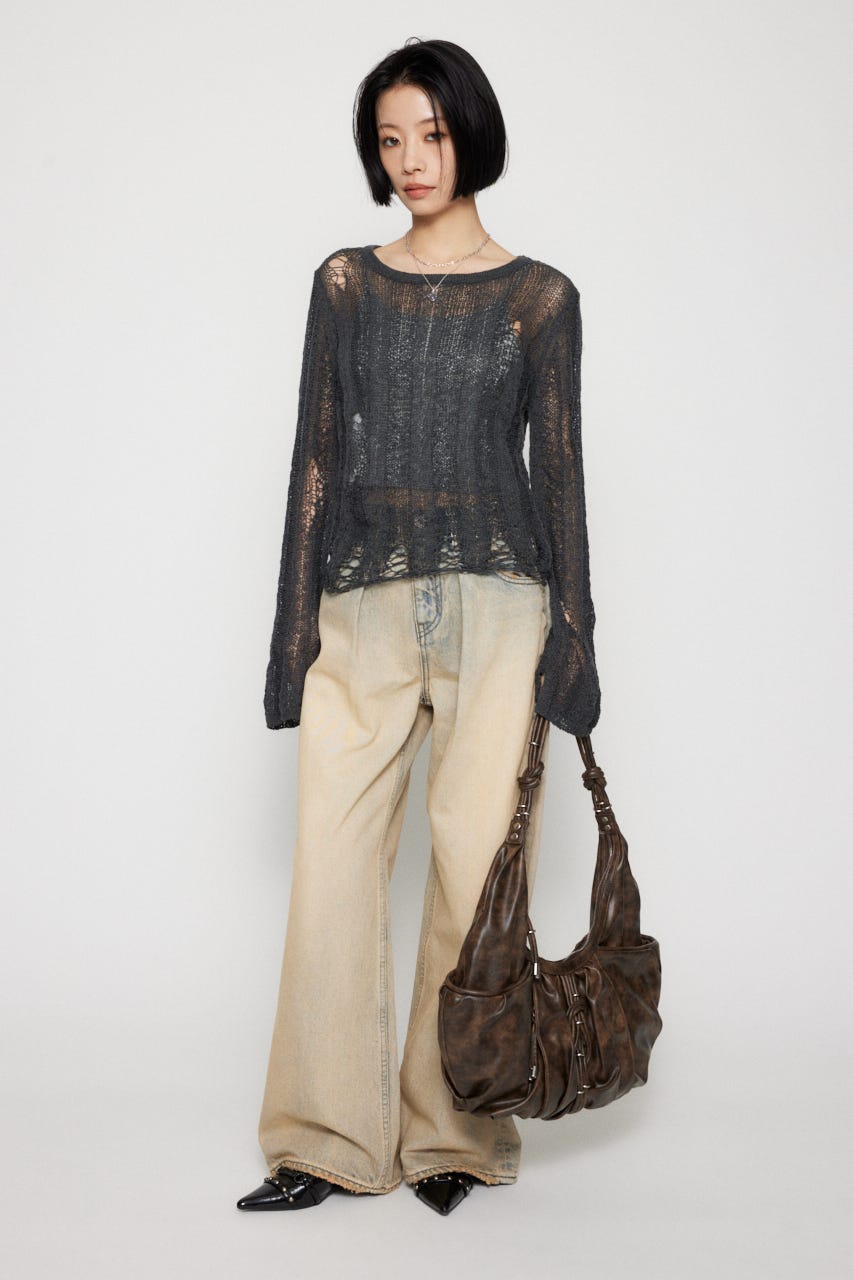 ラグアジェム　laguagem ボトム LAGUA GEM | CLASSIC WASH TUCK デニム (ストレート ) |SHEL