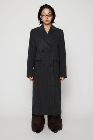 STRIPE DOUBLE ロングコート
