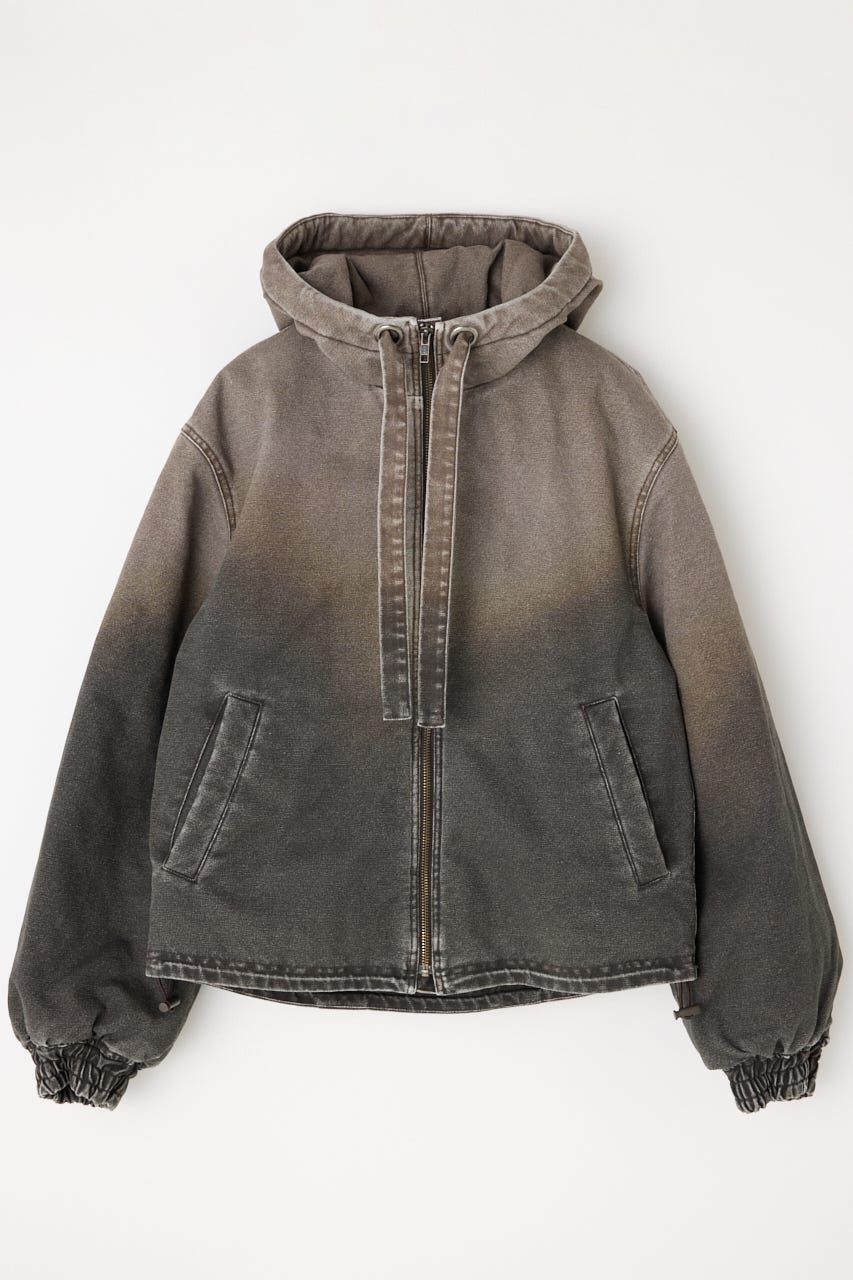 LAGUA GEM | GRADATION COTTON HOODIE ブルゾン (コート ) |SHEL