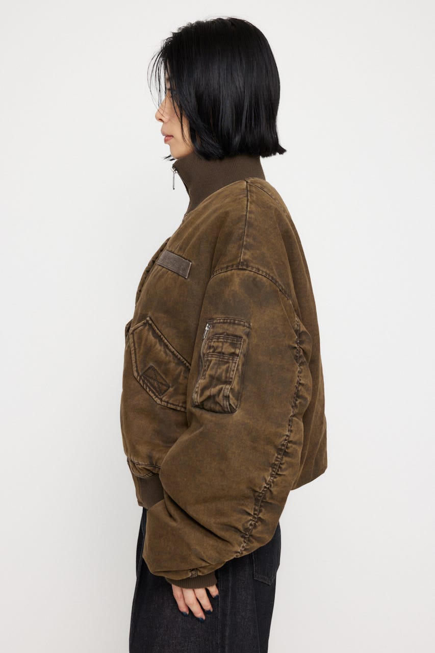 LAGUA GEM COTTON POCKET ブルゾン ブラウン COTTON POCKET ブルゾン（ブルゾン）｜LAGUA GEM（ラグアジェム