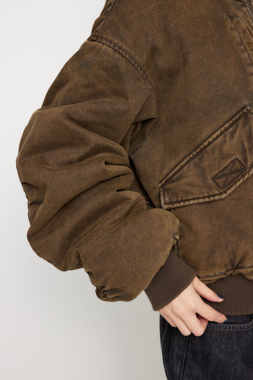 LAGUA GEM COTTON POCKET ブルゾン ブラウン COTTON POCKET ブルゾン（ブルゾン）｜LAGUA GEM（ラグアジェム