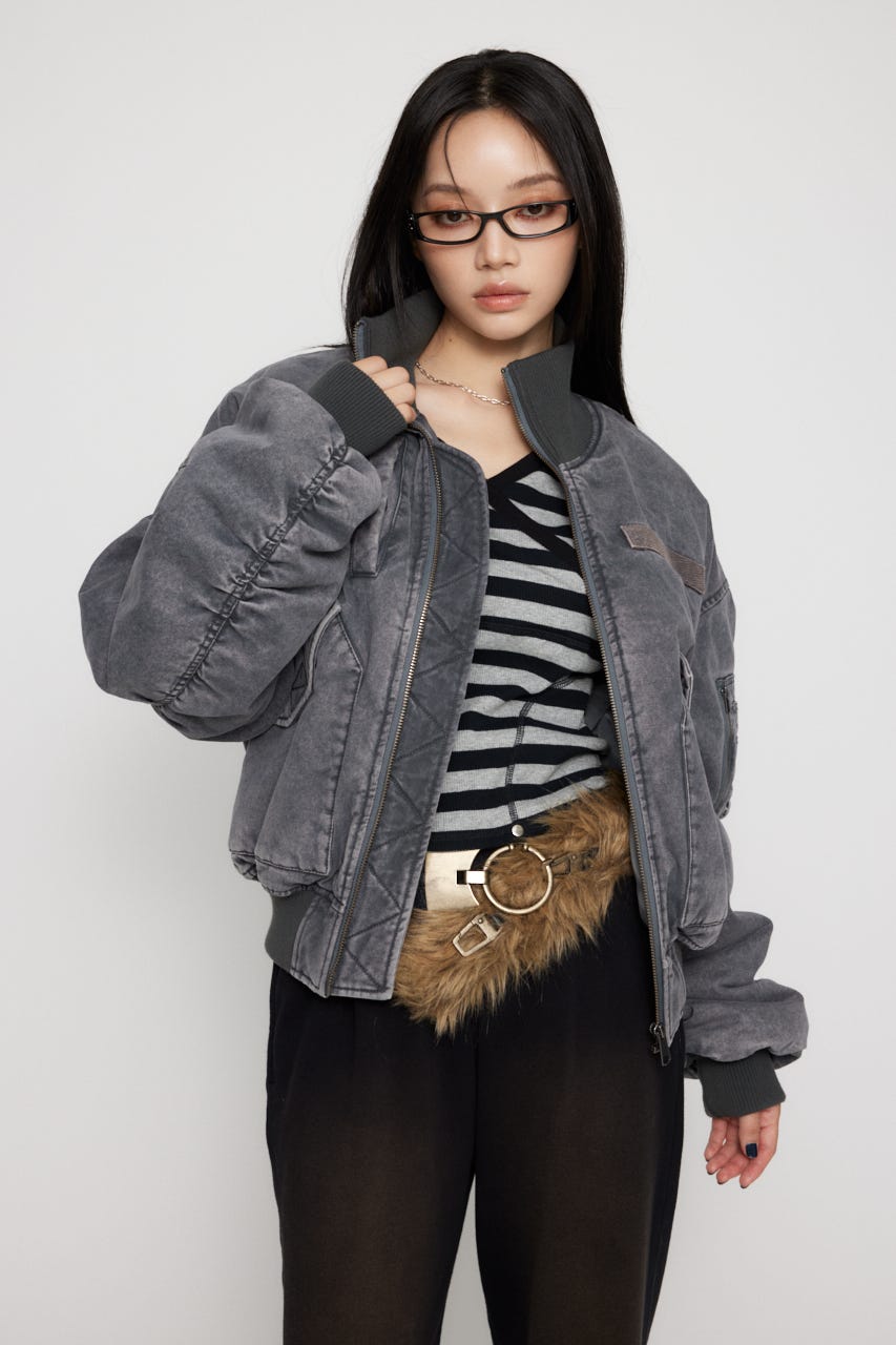 Laguagem BIG POCKET COTTON MA-1レディースタグ付き LAGUA GEM | BIG POCKET COTTON MA-1 (ブルゾン ) |SHEL'TTER