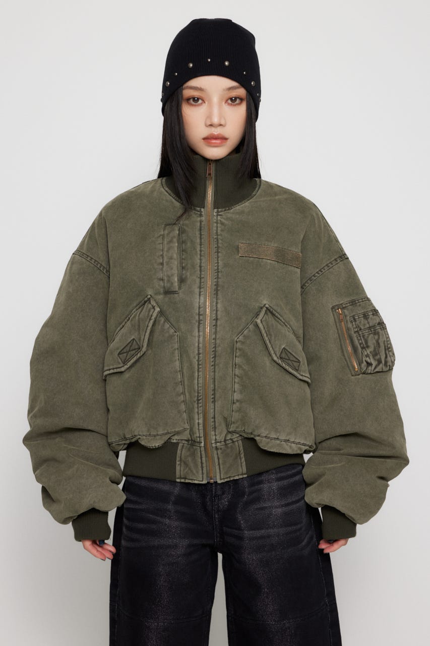 ジャケット・アウター LAGUA GEM BIG POCKET MA-1 R LAGUA GEM | BIG POCKET COTTON MA-1 (ブルゾン ) |SHEL'TTER